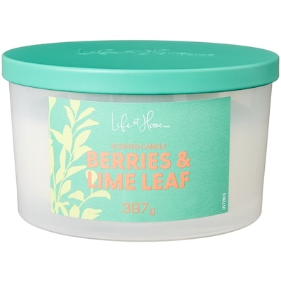 Life at Home Berries and Lime Leaf Scented Candle 1 ea, $16.00/1ea