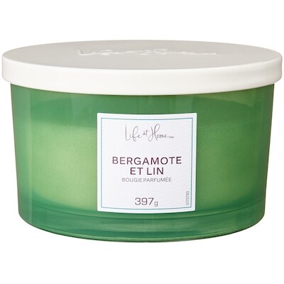 Life at Home Bougie parfumée Bergamote et lin 1 ea, 16,00 $/1ch