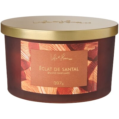 Life at Home Bougie parfumée Éclat de santal 1 ea, 16,00 $/1ch