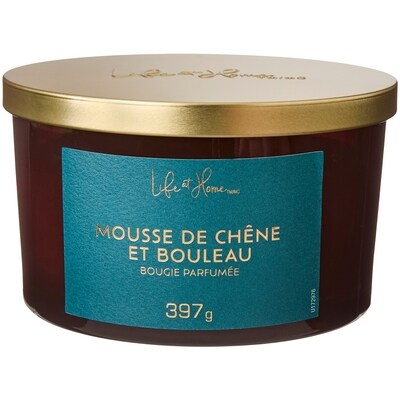 Life at Home Bougie parfumée Mousse de chêne et bouleau 1 ea, 16,00 $/1ch