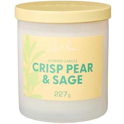 Life at Home Crisp Pear and Sage Scented Candle 1 ea, $10.00/1ea