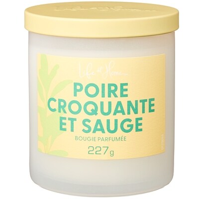 Life at Home Bougie parfumée Poire croquante et sauge 1 ea, 10,00 $/1ch