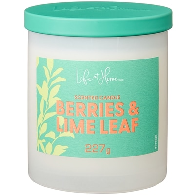 Life at Home Berries and Lime Leaf Scented Candle 1 ea, $10.00/1ea