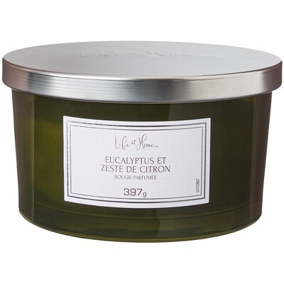 Life at Home Bougie parfumée Eucalyptus et zeste de citron 1 ea, 16,00 $/1ch