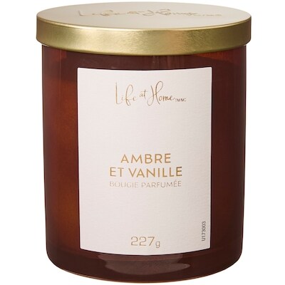 Life at Home Bougie parfumée Ambre et vanille 1 ea, 10,00 $/1ch