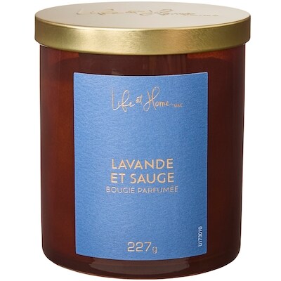 Life at Home Bougie parfumée Lavande et sauge 1 ea, 10,00 $/1ch