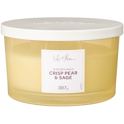 Life at Home Crisp Pear and Sage Scented Candle 1 ea, $16.00/1ea