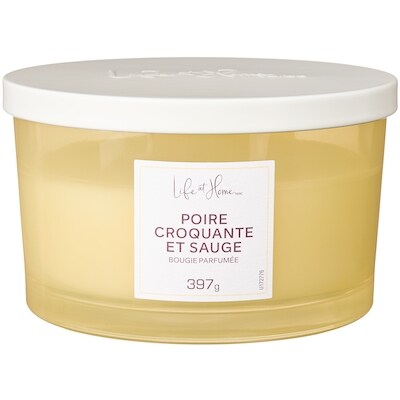 Life at Home Bougie parfumée Poire croquante et sauge 1 ea, 16,00 $/1ch