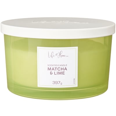 Life at Home Matcha and Lime Scented Candle 1 ea, $16.00/1ea