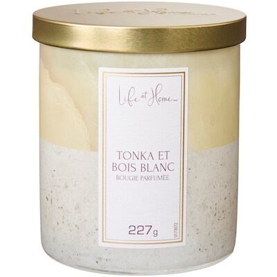 Life at Home Bougie parfumée Tonka et bois blanc 1 ea, 10,00 $/1ch