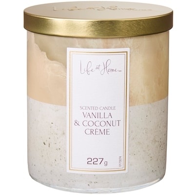 Life at Home Vanilla and Coconut Crème Scented Candle 1 ea, $10.00/1ea