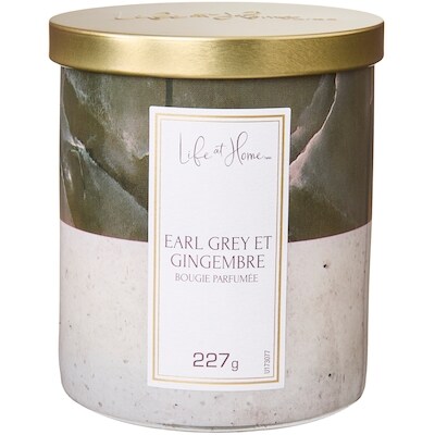 Life at Home Bougie parfumée Earl Grey et gingembre 1 ea, 10,00 $/1ch