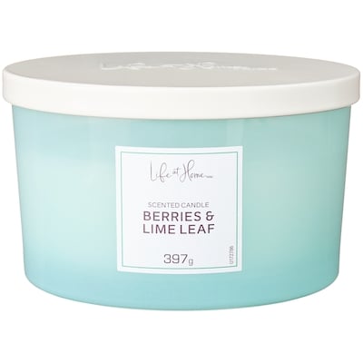 Life at Home Berries and Lime Leaf Scented Candle 1 ea, $16.00/1ea