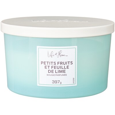 Life at Home Bougie parfumée Petits fruits et feuille de lime 1 ea, 16,00 $/1ch