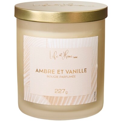 Life at Home Bougie parfumée Ambre et vanille 1 ea, 10,00 $/1ch