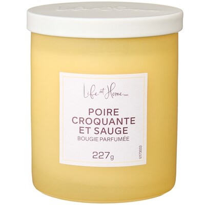 Life at Home Bougie parfumée Poire croquante et sauge 1 ea, 10,00 $/1ch