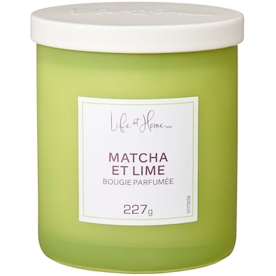 Life at Home Bougie parfumée Matcha et lime 1 ea, 10,00 $/1ch