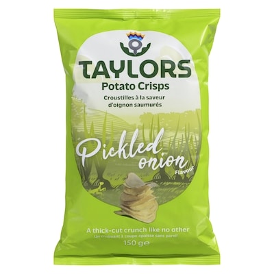 TAYLORS CHIPS Pickled Onion Flavour Potato Crisps 150 g, $3.66/100g