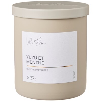 Life at Home Bougie parfumée Yuzu et menthe 1 ea, 10,00 $/1ch