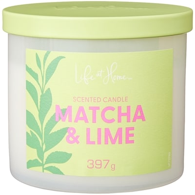 Life at Home Matcha and Lime Scented Candle 1 ea, $16.00/1ea
