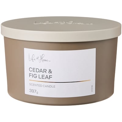 Life at Home Cedar and Fig Leaf Scented Candle 1 ea, $16.00/1ea