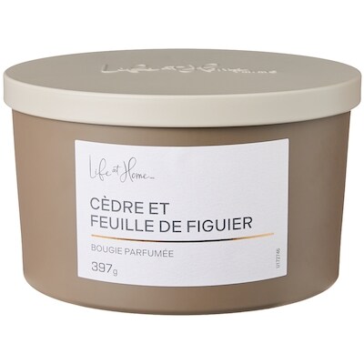 Life at Home Bougie parfumée Cèdre et feuille de figuier 1 ea, 16,00 $/1ch