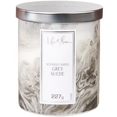 Life at Home Grey Suede Scented Candle 1 ea, $10.00/1ea