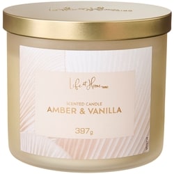 Life at Home Amber and Vanilla Scented Candle 1 ea, $16.00/1ea
