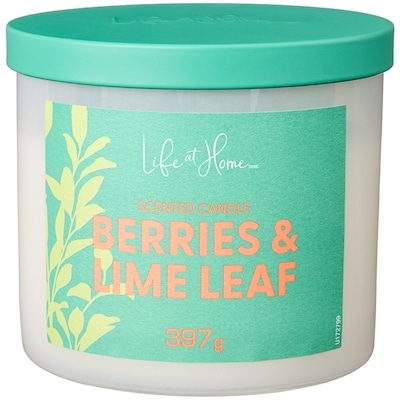 Life at Home Berries and Lime Leaf Scented Candle 1 ea, $16.00/1ea