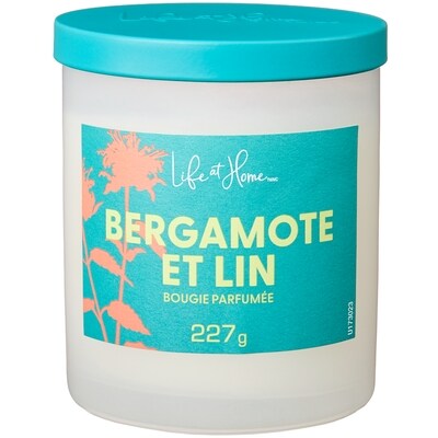 Life at Home Bougie parfumée Bergamote et lin 1 ea, 10,00 $/1ch