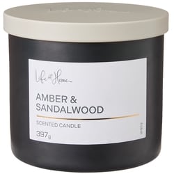 Life at Home Amber and Sandalwood Scented Candle 1 ea, $16.00/1ea