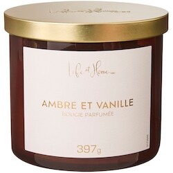 Life at Home Bougie parfumée Ambre et vanille 1 ea, 16,00 $/1ch