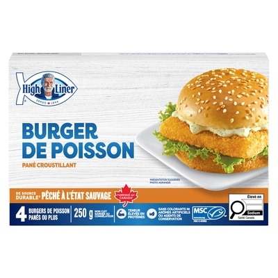 High Liner Burger de poisson pané croustillant 250 g, 1,20 $/100g