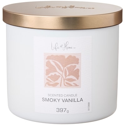 Life at Home Smoky Vanilla Scented Candle 1 ea, $16.00/1ea
