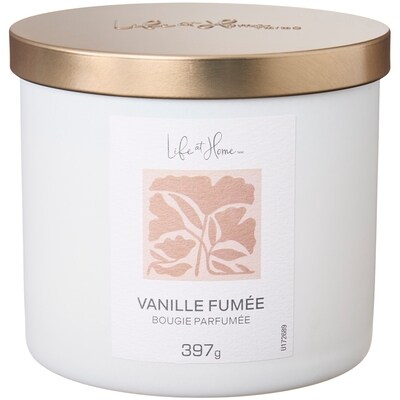 Life at Home Bougie parfumée Vanille fumée 1 ea, 16,00 $/1ch