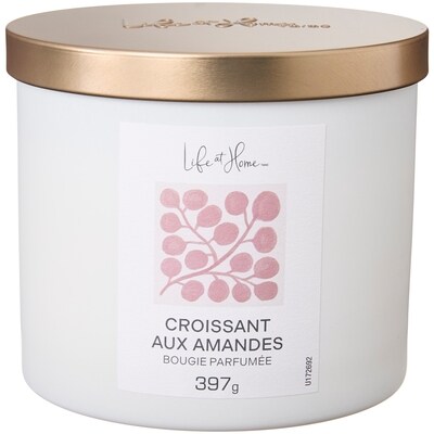 Life at Home Bougie parfumée Croissant aux amandes 1 ea, 16,00 $/1ch