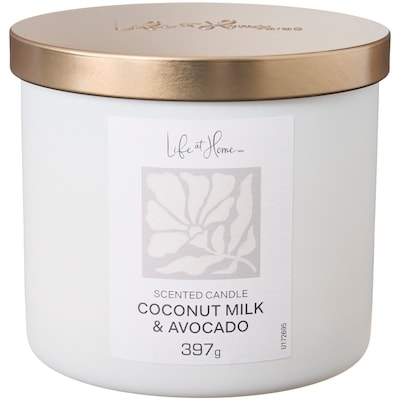 Life at Home Coconut Milk and Avocado Scented Candle 1 ea, $16.00/1ea