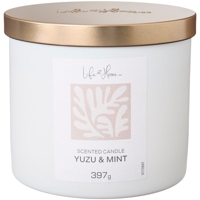 Life at Home Yuzu and Mint Scented Candle 1 ea, $16.00/1ea