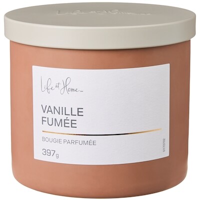 Life at Home Bougie parfumée Vanille fumée 1 ea, 16,00 $/1ch