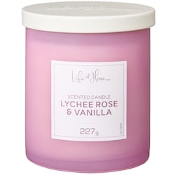 Life at Home Lychee Rose and Vanilla Scented Candle 1 ea, $10.00/1ea