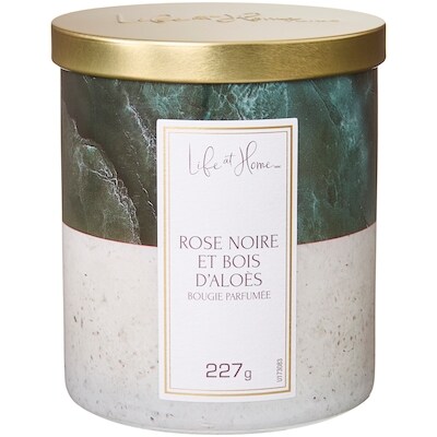 Life at Home Bougie parfumée Rose noire et bois d’aloès 1 ea, 10,00 $/1ch