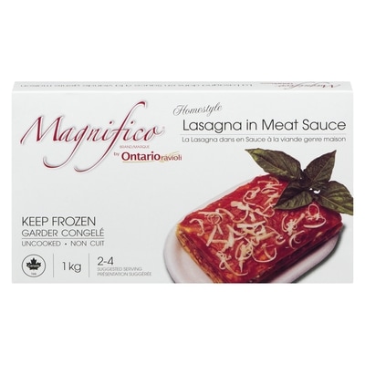 Magnifico Homestyle Lasagna In Meat Sauce 1000 g, $1.60/100g