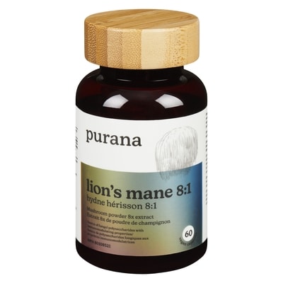 Purana Lion's Mane 8:1 60 ea, $0.57/1ea