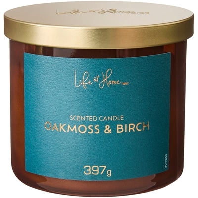 Life at Home Oakmoss and Birch Scented Candle 1 ea, $16.00/1ea