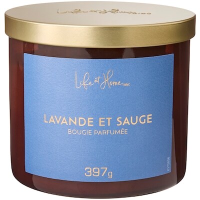 Life at Home Bougie parfumée Lavande et sauge 1 ea, 16,00 $/1ch