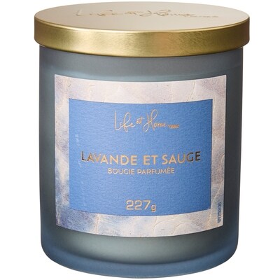 Life at Home Bougie parfumée Lavande et sauge 1 ea, 10,00 $/1ch