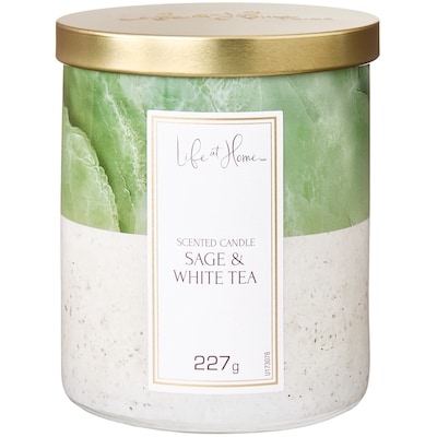 Life at Home Sage and White Tea Scented Candle 1 ea, $10.00/1ea