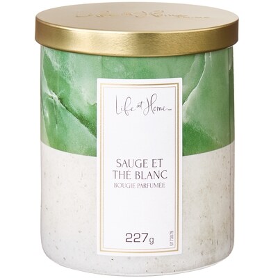 Life at Home Bougie parfumée Sauge et thé blanc 1 ea, 10,00 $/1ch