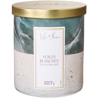 Life at Home Bougie parfumée Voiles blanches 1 ea, 10,00 $/1ch