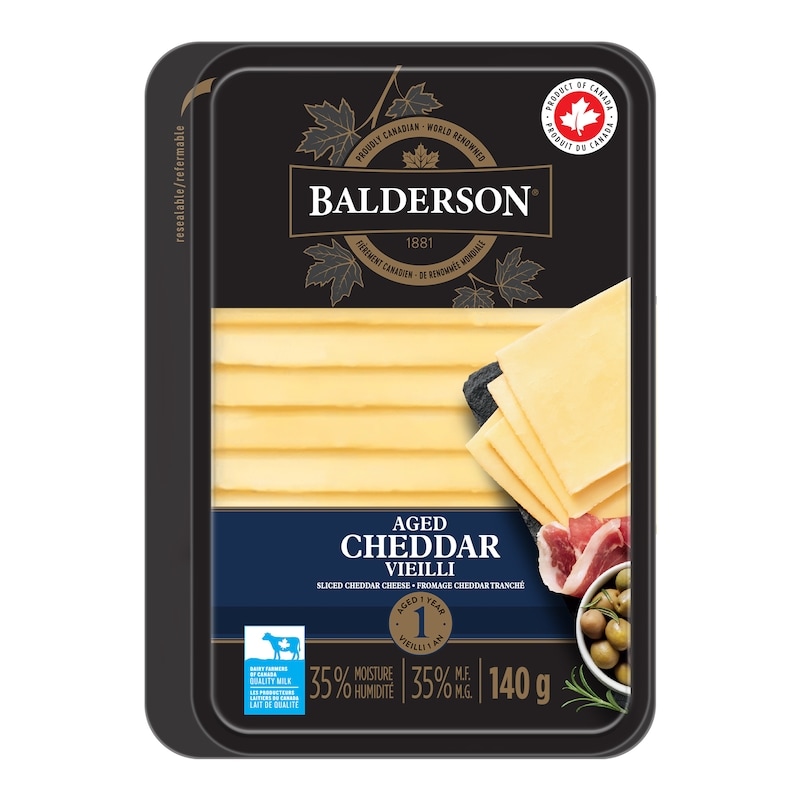 1 Year Aged Cheddar Natural Sliced Cheese